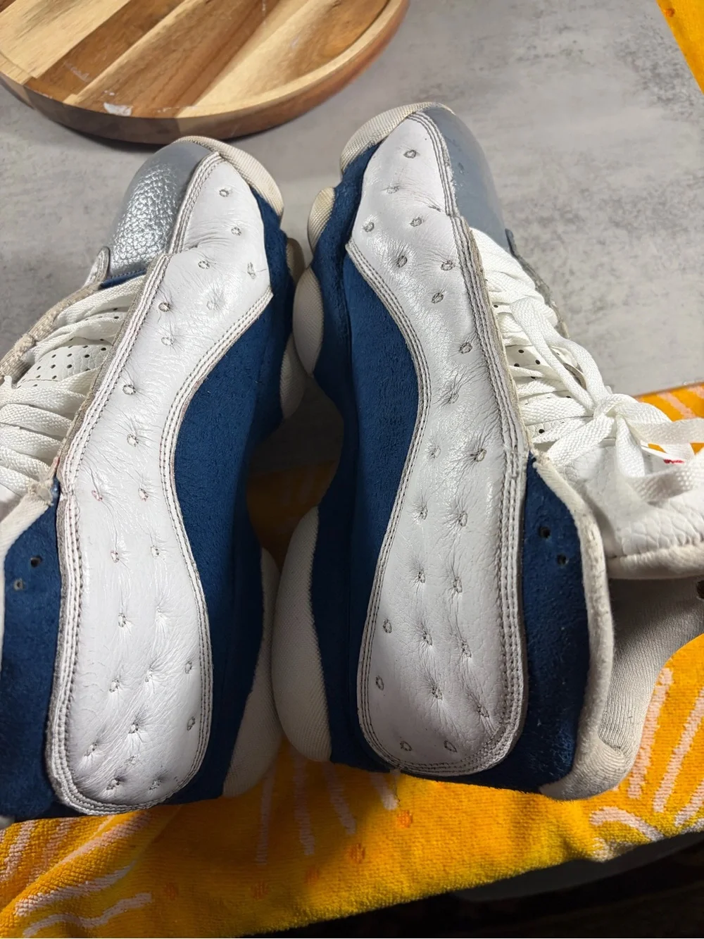 Jordan white leather
